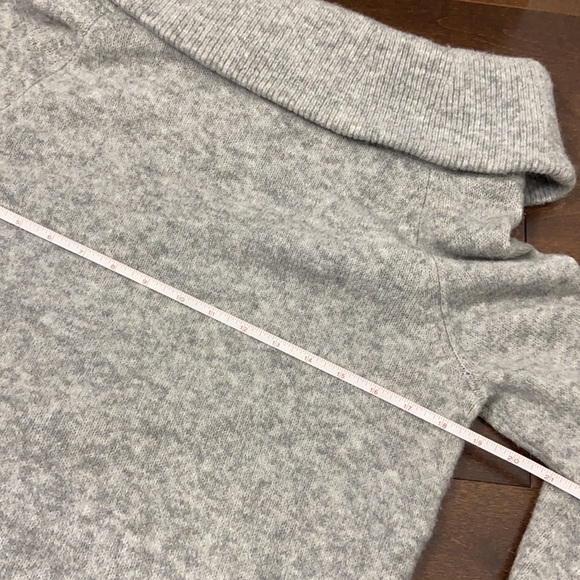 H&M Heather Grey Off Shoulder Soft Knit Midi Dress - Picture 10 of 11